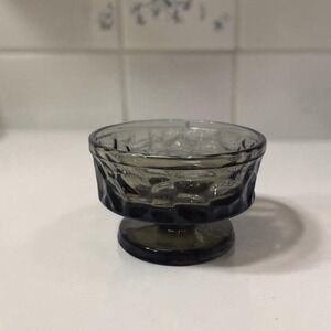 Fostoria Pebble Beach Thumbprint Sherbet, Vintage Dessert Cup, MCM Glassware